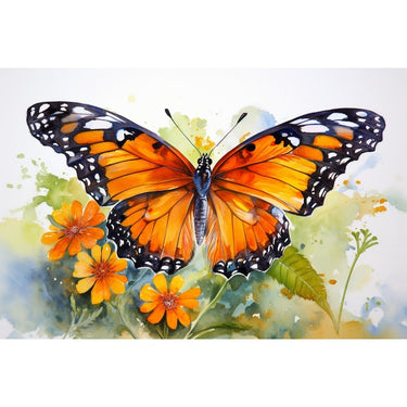 Butterfly Watercolour Canvas